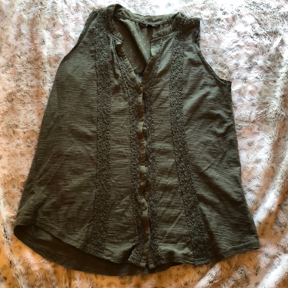 Olive Green Tank Top